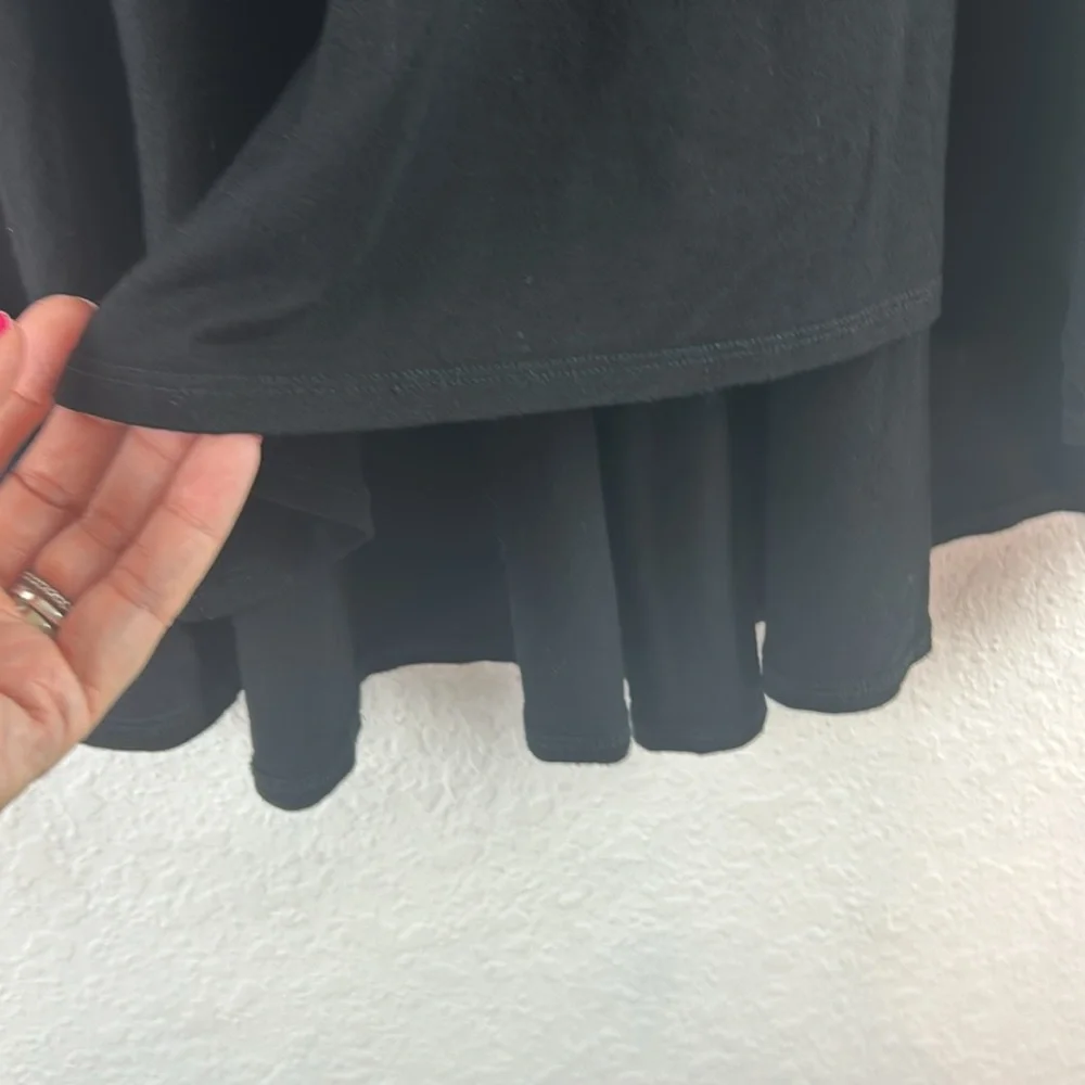 Eileen Fisher Black Long-sleeve Jersey Swing Top small - Picture 3 of 6